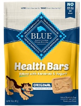 Blue Buffalo Health Bars Baked with Banana and Yogurt Dog Treats 16oz
