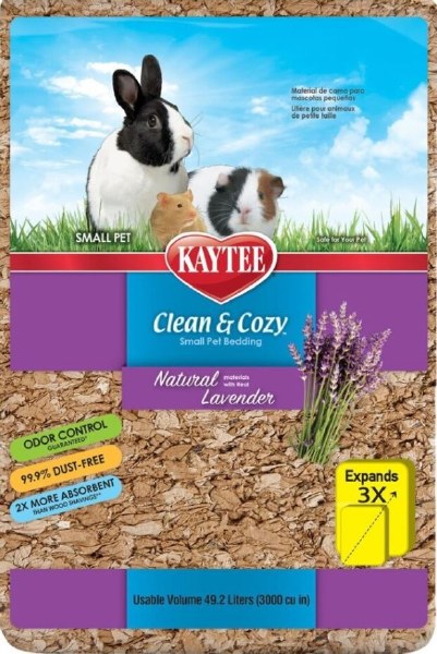 Kaytee Clean Cozy Small Pet Bedding Lavender Scent 49.2L Pet