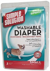 Four Paws Simple Solution Washable Female Dog Diaper, Small