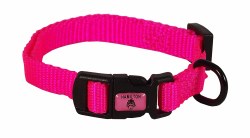 Hamilton Adjustable Dog Collar, 3/8 inch x 7-12 inch, Hot Pink