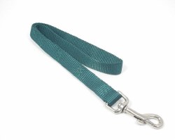 Hamilton Double Thick Nylon Traffic Lead with Loop Handle, 2 inch thick, 8 inches long, Dark Green