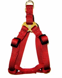 Hamilton Adjustable Easy-On Step-In Style Dog Harness, 10-16 inch chest, Red