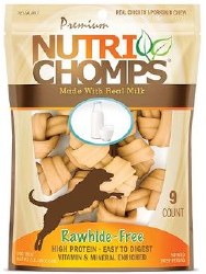 NutriChomps Milk Knot 4in 9ct