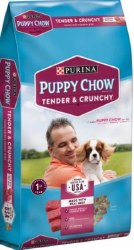 Purina Puppy Chow Tender and Crunchy with Real Beef Dry Dog Food 32 lbs