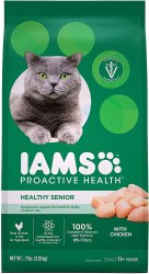 IAMS ProActive Health Healhy Senior Formula with Chicken, Dry Cat Food, 7lb