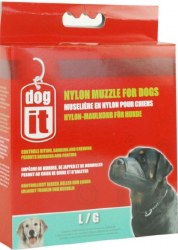 DogIt Large Nylon Black 8 Inch Dog Muzzle