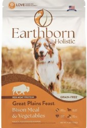 Earthborn Holistic Great Plains Feast Grain Free Natural, Dry Dog Food, 4lb