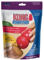 Kong Marathon Chew Dog Treat, Chicken, Large, 2 Count