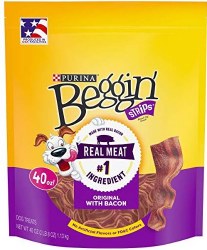 Purina Beggin Strips Bacon, Dog Treats, 40oz