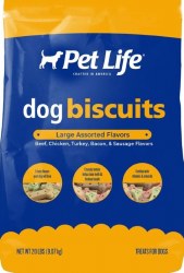 Pet Life Multi Flavor Large Dog Biscuits 20lb