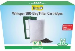 Tetra Whisper Unassembled Bio Bag Cartridge, Medium, 12 pack