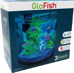 GloFish LED Half Moon Aquarium Kit, 3 Gallon