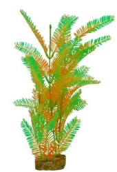 GloFish Multi Color Aquarium Plant, Green/Orange, Large