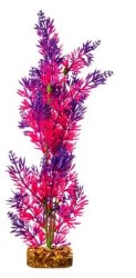 GloFish Multi Color Aquarium Plant, Pink Purple, Large
