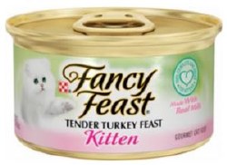 Purina Fancy Feast Tender Turkey Kitten, Wet Cat Food, 3oz