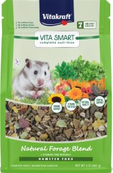 Sunseed Vitakraft Vita Smart Complete Nutrition Natural Foraging Blend Hamster Food 2lb