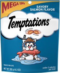 Whiskas Temptations Savory Salmon Flavor Cat Treats 6.35oz
