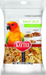Kaytee Avian Super Food Almond and Walnut Treat Sticks for Medium to Large Birds 5.5oz