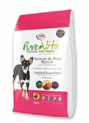 Pure Vita Grain Free Salmon and Peas Formula Dry Dog Food 15 lbs