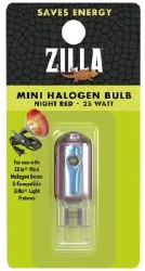 Zilla Mini Halogen Night Red Reptile Bulb 25W