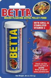 Zoo Med Lab Betta Micro Floating Betta Pellet Food, Fish Betta, 65oz