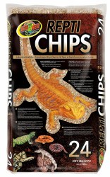 ZooMedLab Repti Chips Aspen Wood Substrate for Desert Reptiles, Natural, 24 Quart