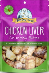 Yeti Pet Dog Chicken Liver Yak Cheese Bites, Dog Treats, 4oz