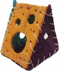 A&ECage Nibbles Cheese House Small Animal Chew, Small