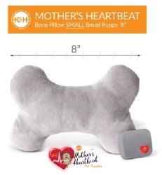 K&H Pet Products Mothers Heartbeat Puppy Bone Pillow, Green, Small