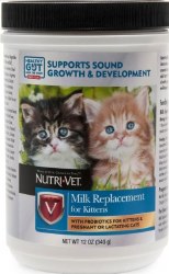 Nutri-Vet Milk Replacement Powder for Kittens, 12oz