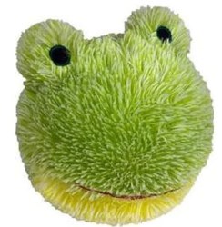 Petlou Plush Frog Dog Toy, Green, 4"