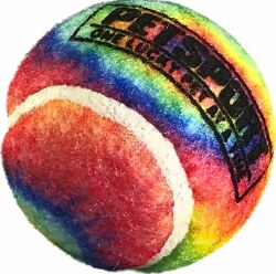 PetSport Tie Dye Squeak Ball, 2.5 inch, 3 Pack