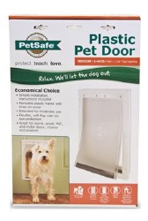 Petsafe Plastic Pet Door, White, Medium