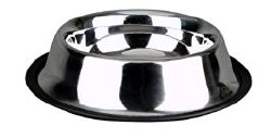 Advance Pet Non Skid Stainless Steel Dish, Dog Bowls, 32oz