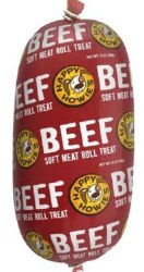 Happy Howies Soft Beef Meat Roll Dog Treat 12oz