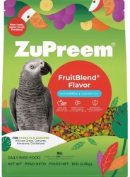 ZuPreem Fruit Blend Flavors for Parrot and Conure, Bird Food, 12lb