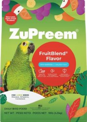 ZuPreem Fruit Blend Flavors, Large Bird Food, 12lb