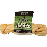RedBarn Naturals Puff Braid, Dog Natural Bones, Large