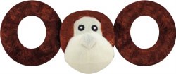 Jolly Pets Tug A Mals Monkey Dog Toy, Extra Large, 6"