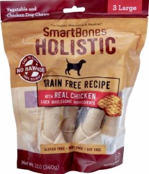 SmartBones Holistic Grain Free Chicken Dog Chews Large 3 Pack