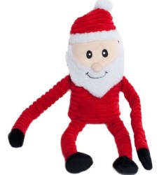 ZippyPawsHolidayCrinkleSantaLg