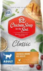 Chicken Soup for the Soul Classic Chicken and Rice Recipe Adult, Dry Cat Food, 12lb