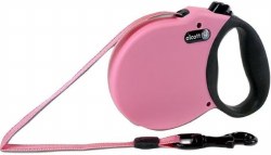 Alcott Adventure Retractable Leash, Pink, 16', up to 45lb