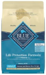 Blue Buffalo Life Protection Adult Formula Small Bite Chicken & Brown Rice Recipe, Dry Dog Food, 15lb