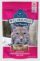 Blue Buffalo Wilderness Chicken & Salmon Grain-Free, Cat Treats, 2oz Bag