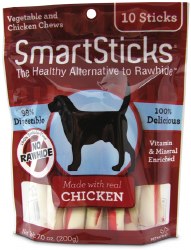 SmartSticks Rawhide Free Chicken 10 Pack
