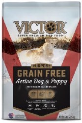 Victor Active Dog and Puppy Formula Beef and Sweet Potato Recipe Grain Free Dry Dog Food 5 lbs