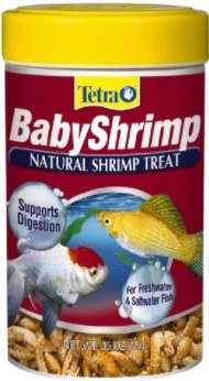 Tetra Sun Dried Baby Shrimp Freshwater and Saltwater Fish Food .35oz