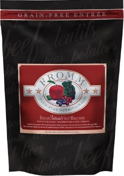 Fromm Four Star Beef Frittata Veg for All Life Stages Grain Free, Dry Dog Food, 4lb