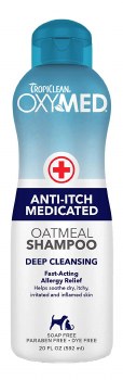 Tropiclean Ony-Med Medicated Itch Pet Shampoo, 20oz